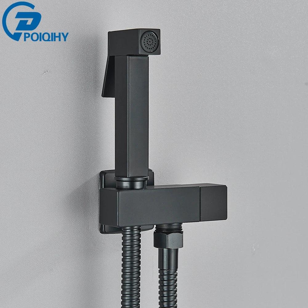 Chrome Handheld Toilet Bidet Faucet Stainless Steel Bidet Shower Hygienic Shower Wall Shower Woman Cleaner Cold Water Only