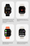 DT Ultra 3 Smartwatch Amoled Screen 4GB MP3 MP4 Player Bluetooth Network Sharing APP Store ChatGPT Smart AI Watch Man Sportwatch